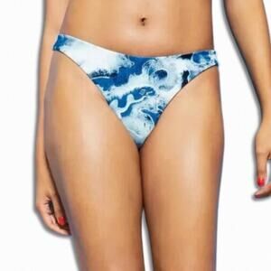 Royalty By Maluma Bikini Bottoms Cheeky Cut Camo Print High Quality Blue XL NWT